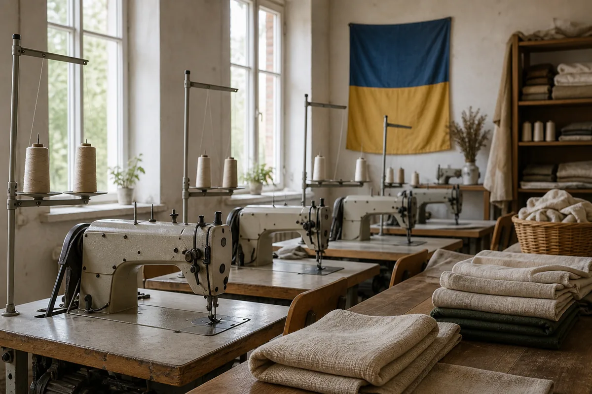 Швейні машини в цеху на Львівщині